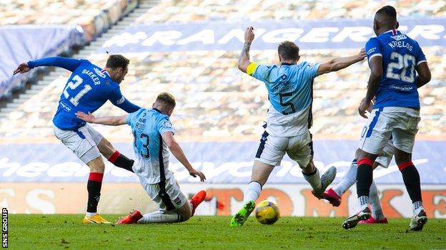 Brandon Barker's late strike on his birthday secured victory for the Rangers