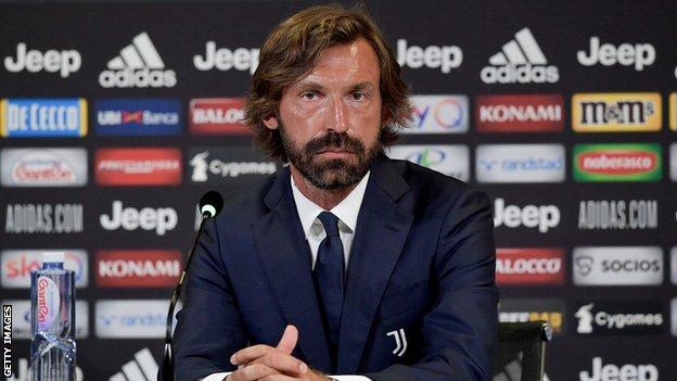 Andrea Pirlo is unveiled as manager of Juventus' Under-23s