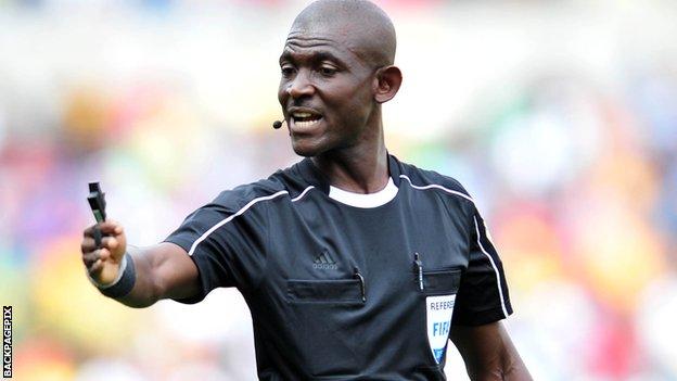 Ghanaian referee Joseph Lamptey