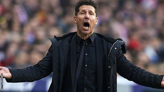 Diego Simeone: Atletico Madrid coach fined but escapes touchline ban - BBC  Sport