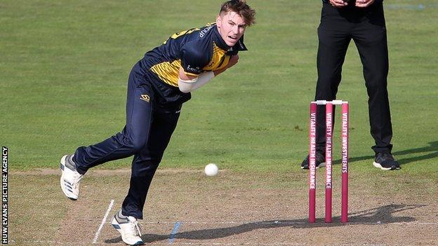 Callum Taylor played T20 cricket for Glamorgan in 2019 but is set for a first-class debut