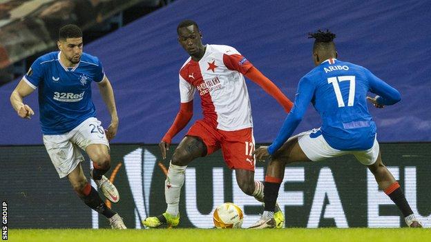 Rangers 0-2 Slavia Prague (1-3 agg): Steven Gerrard's side have two men  sent off in exit - BBC Sport