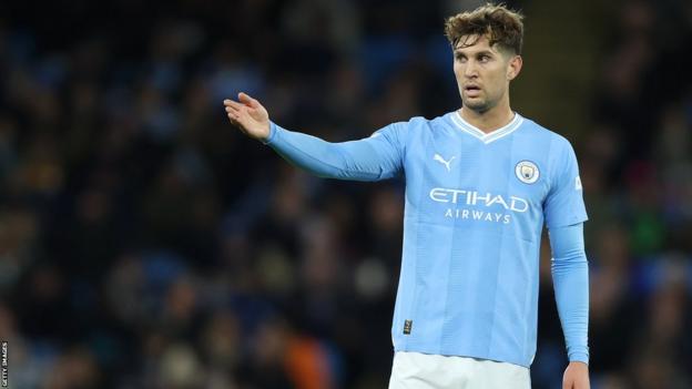 John Stones on Manchester City duty