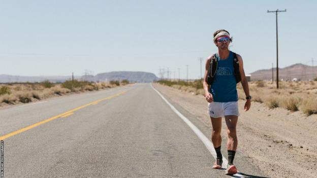 James Poole connected  the 2022 The Speed Project walking on  a agelong  consecutive  road