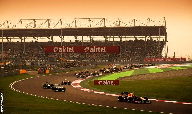 Formula 1 race at the Buddh International Circuit in Uttar Pradesh