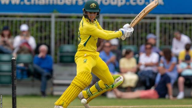 Charli Knott in action for Australia A in England last summer
