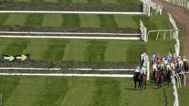 Runners by-pass a fence