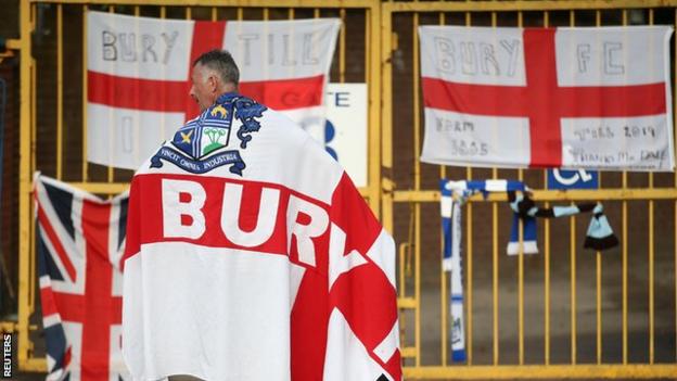 Bury's last league match was a 1-1 home draw with Port Vale in League Two on 4 May