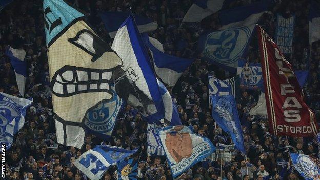 Schalke home fans