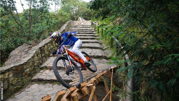 British professional mountain biker Ben Moore believes more people could benefit from the "thrill" of extreme sports.