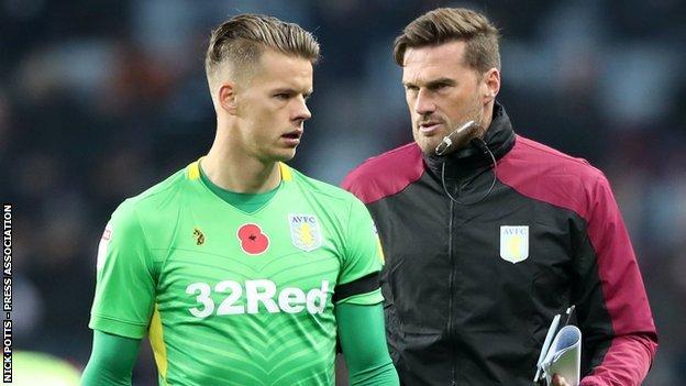 Friday's 2-0 win over Bolton was Aston Villa goalkeeping coach Neil Cutler's first game working with Orjan Nyland