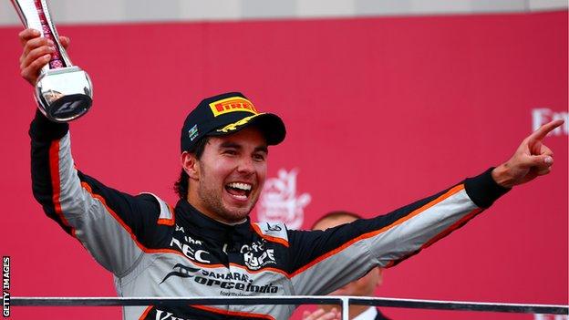 Sergio Perez extends Force India deal until 2017 - BBC Sport