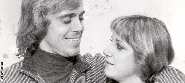 John Lloyd and Chris Evert in October 1978