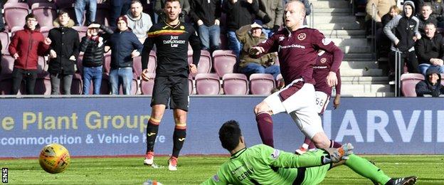Steven Naismith scored Hearts' second goal