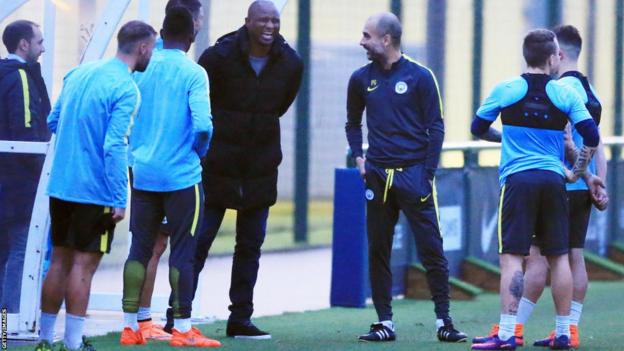 Pep Guardiola and Patrick Vieira