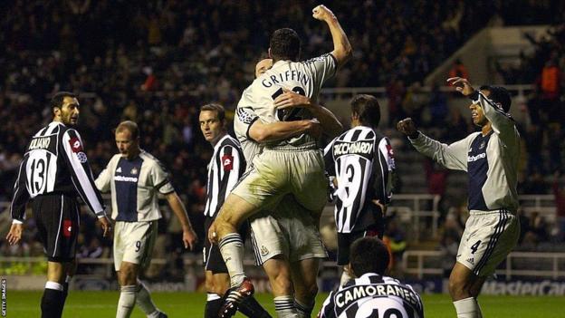 Andy Griffin scores against Juventus