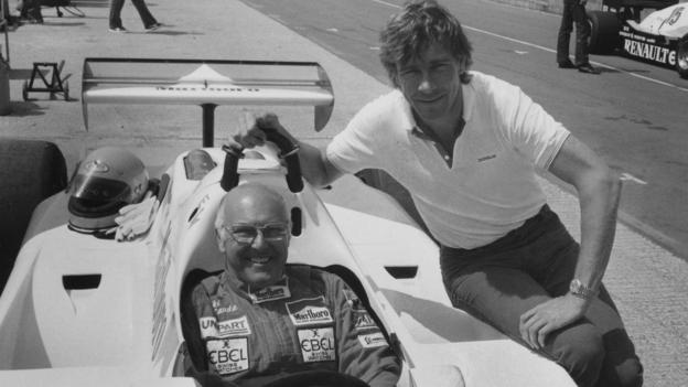 Murray Walker avec James Hunt