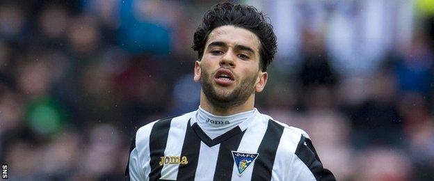 Dunfermline Athletic striker Faissal El Bakhtaoui