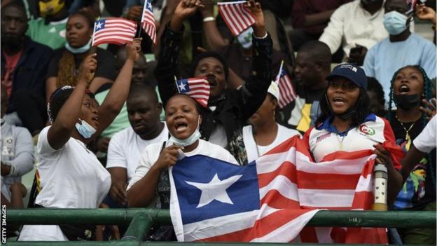 Liberia football fans