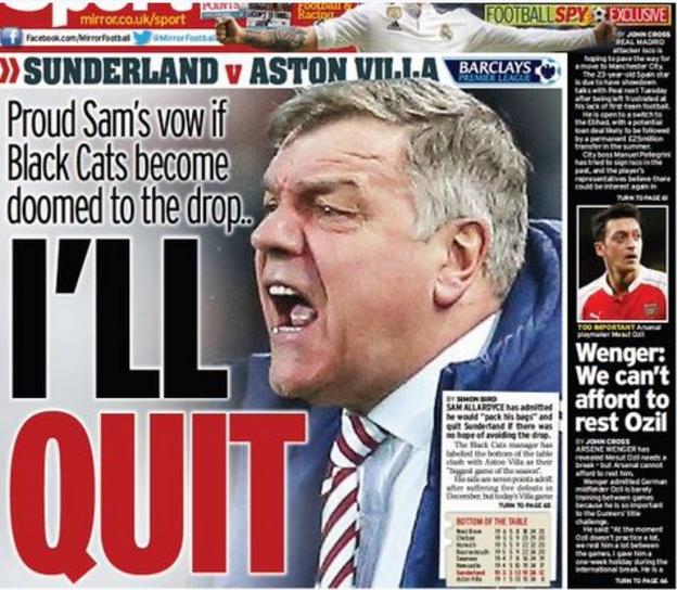 Daily Mirror back page