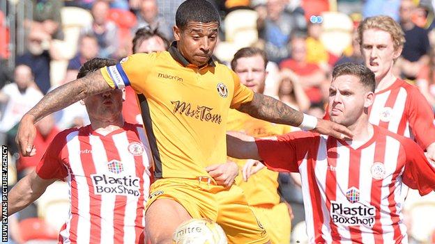 Joss Labadie in action against Accrington Stanley