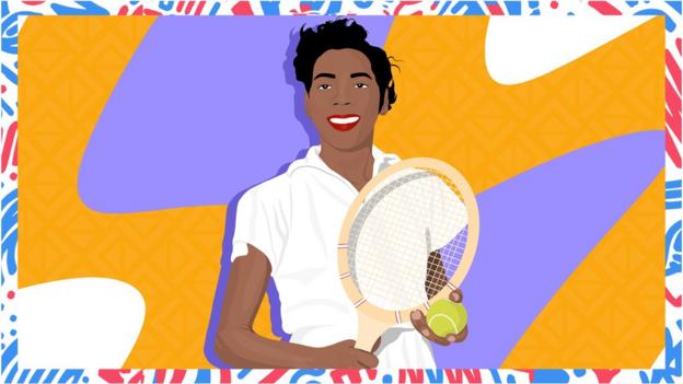 Illustrated image of Althea Gibson