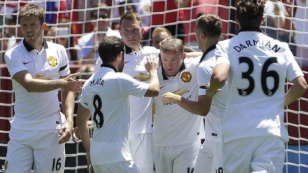 Manchester United celebrate