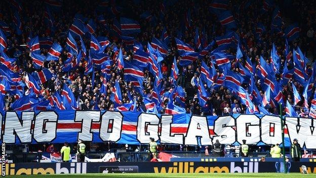 Rangers fans at Hampden