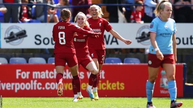 Missy Bo Kearns celebrates scoring the winner