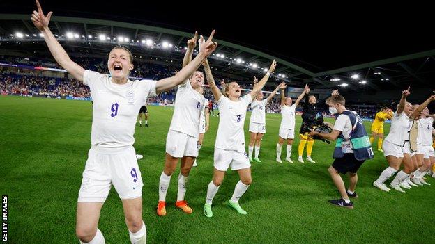 England celebrate