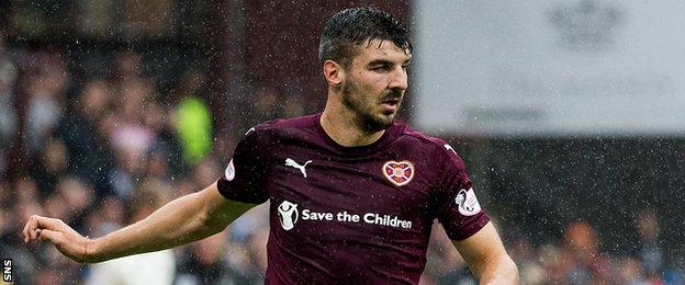 Hearts defender Callum Paterson
