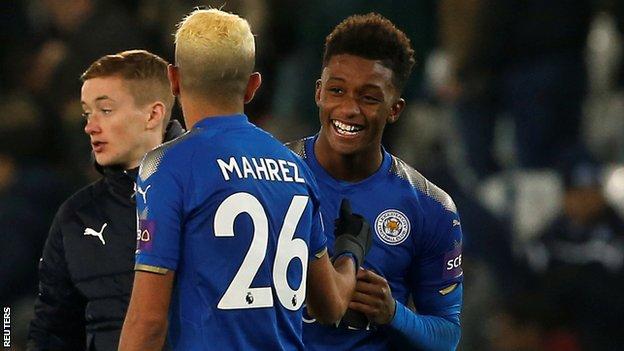 Demarai Gray hurt himself as he crashed into the post to score Leicester winner