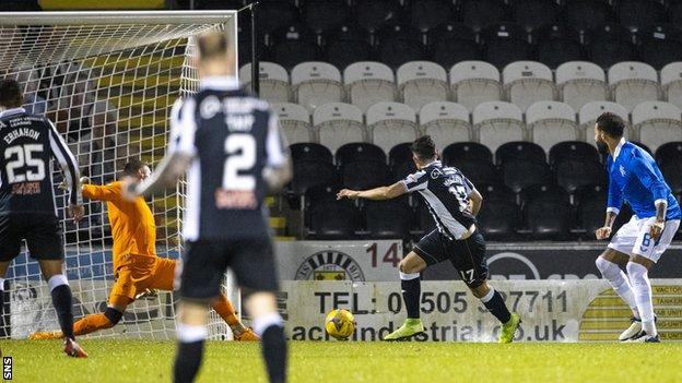 St Mirren 3 2 Rangers Hosts Reach League Cup Semi Finals On Night Of Drama Bbc Sport