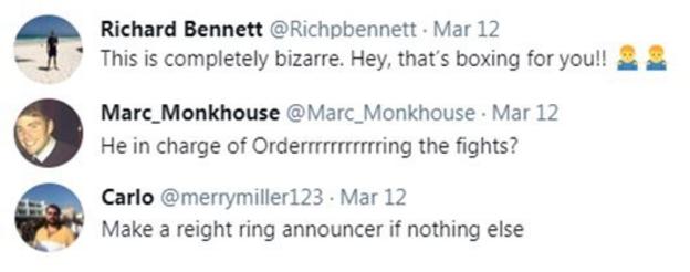 Fans on Twitter react to John Bercow joining Queensbury Promotions, with one saying "He in charge of Orderrrrrrring the fights?"