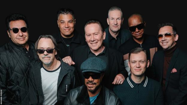 Jimmy Brown (second from left) and the rest of UB40