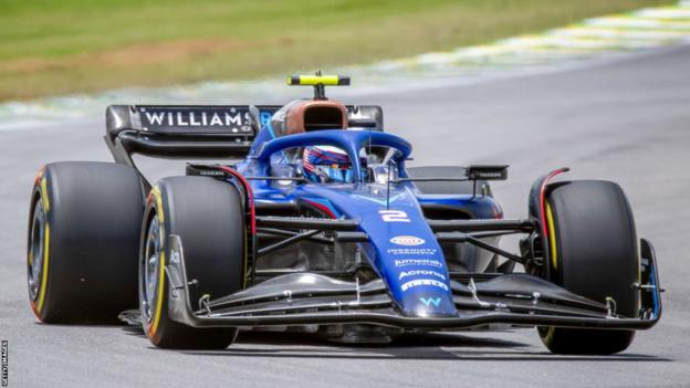 Logan Sargeant in action during the Brazil Grand Prix in November