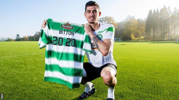 Celtic midfielder Nir Bitton