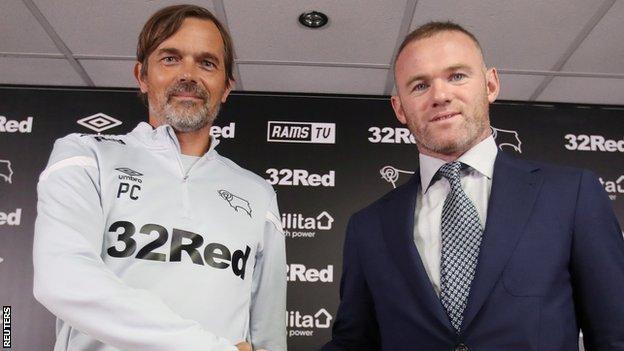 Wayne Rooney makes winning debut for Derby in England's 2nd tier