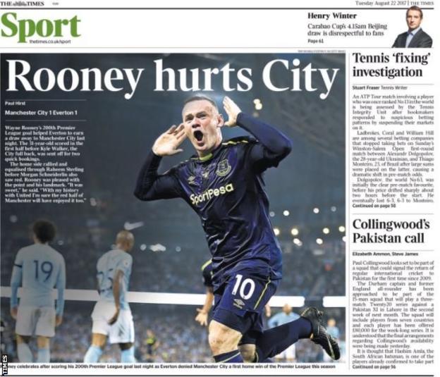 The Times sports section