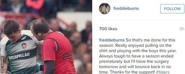 Freddie Burns' post on Instagram