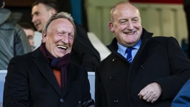 Neil Warnock watches a game at Greenock Morton in 2022