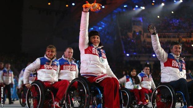 The Russian Sochi 2014 Winter Paralympics team