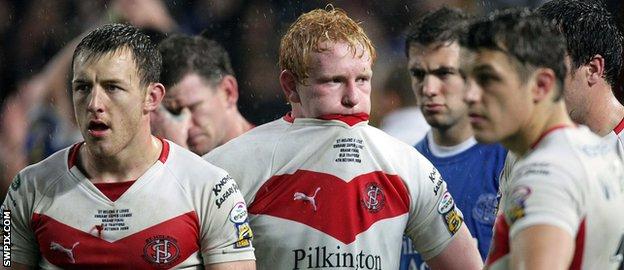 James Roby and his team-mates James Graham and Jon Wilkin