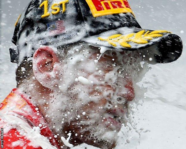 Sebastian Vettel wins the Malaysian Grand Prix