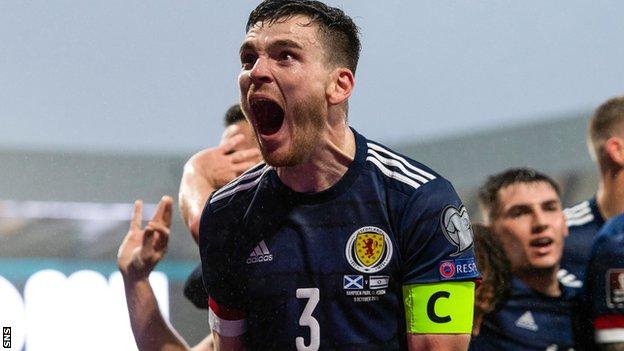 A true captain's performance as the left-back was a driving force in Scotland's turnaround
