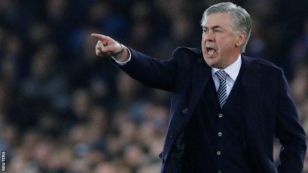 Everton manager Carlo Ancelotti