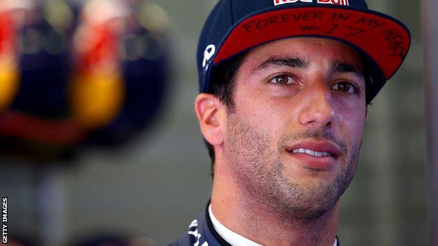Daniel Ricciardo pays tribute to Jules Bianchi