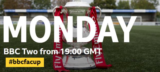 The FA Cup draw is on BBC Two on Monday 6 November from 1900 GMT