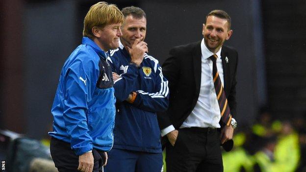 Motherwell humble Rangers in Premiership play-off - five years on - BBC  Sport