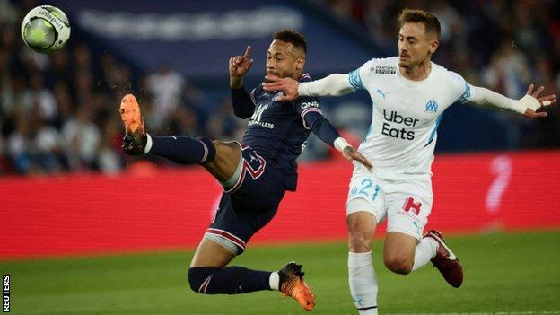 Neymar scores against Marseille